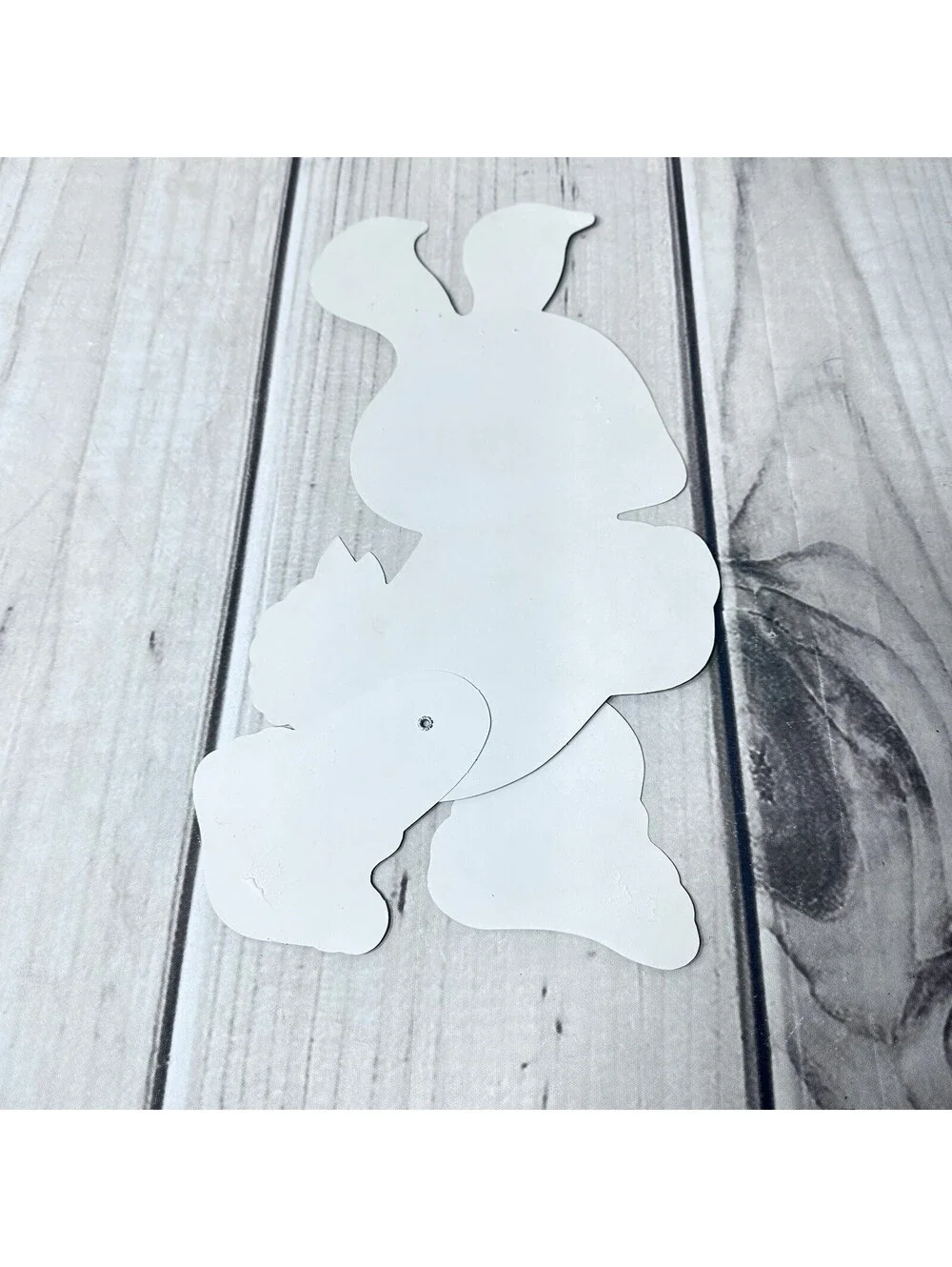 Vintage The Beistle Co. 1981 Die-cut Easter Jointed Cutout 15” Bunny & Egg